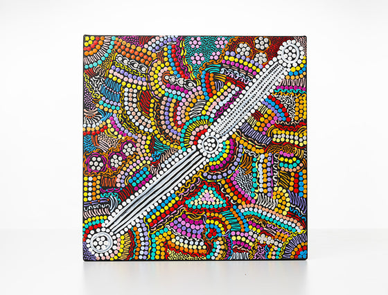 Margaret Napanangka Brown - Wanakiji Jukurrpa (Bush Tomato Dreaming) (Copy)