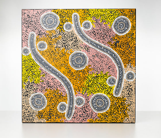 Narelle Nakamarra Nelson - Yankirri Jukurrpa (emu Dreaming) - Ngarlikirlangu