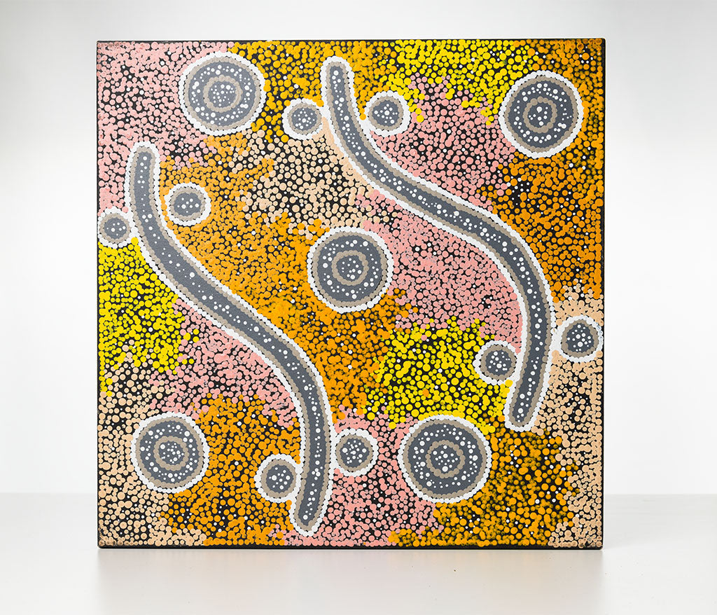 Narelle Nakamarra Nelson - Yankirri Jukurrpa (emu Dreaming) - Ngarlikirlangu