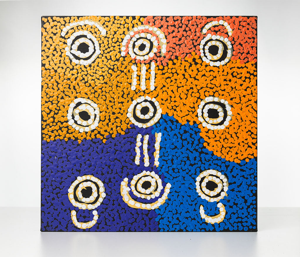 Ruth Nungarrayi Spencer - Wardapi Jukurrpa (Goanna Dreaming) - Yarripilangu