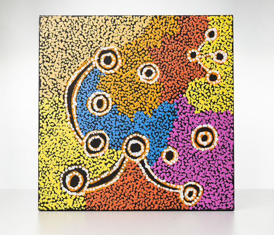 Ruth Nungarrayi Spencer - Wardapi Jukurrpa (Goanna Dreaming) - Yarripilangu