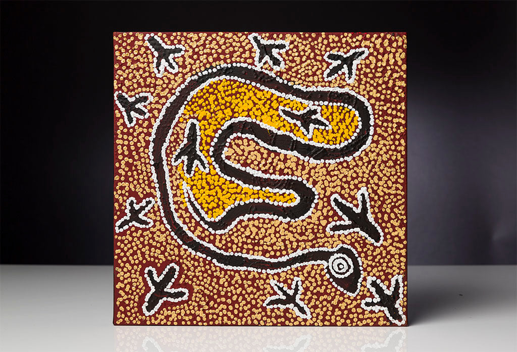 Emma Nangari Roepke - Warna Jukurrpa (Snake Dreaming)